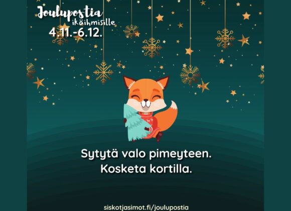 Joulupostia ikäihmisille -kampanja kutsuu jälleen kankaanpääläiset lähettämään kortteja ikääntyneille