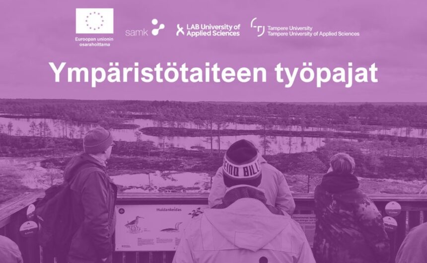 Ympäristötaiteen työpajat Kankaanpäässä maalis-huhtikuussa